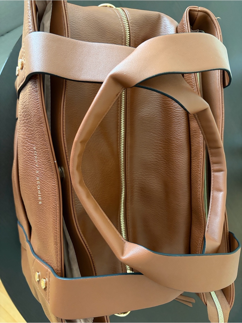 Poppy & Peonies Chestnut Brown Mini Voyager - Picture 4 of 9